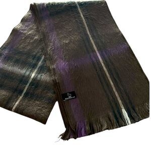 Shupaca Brushed Alpaca Stripe Unisex Scarf.. Ecuador